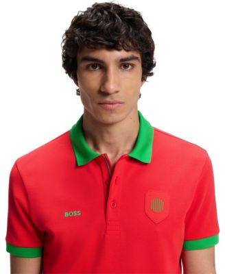 Men's Paddy Portugal Country Flag Trim Polo Shirt