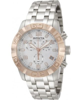 Men's 11451 Pro Diver Quartz Chronograph Silver Dial Watch