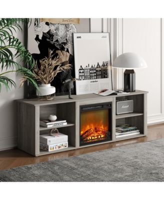 Modern Fireplace TV Stand for TVs up to 65" with Storage Media Console