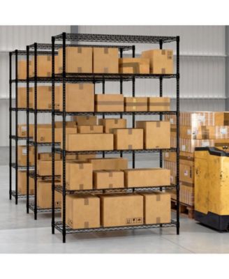 6 Tier Metal Storage Shelving Unit for Home Garage Use