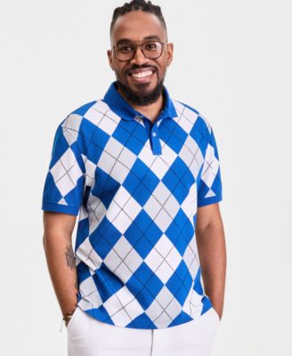 Men's Argyle Polo Shirt, Macy's Exclusive image