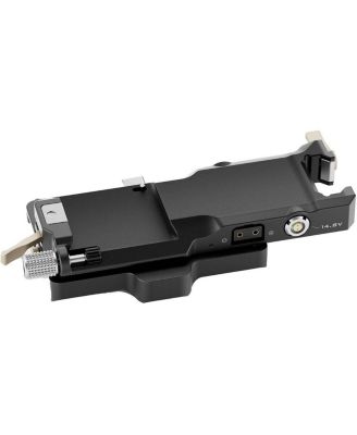 Power Pass-Through Plate with Gold Mount Battery Plate for DJI Ronin, Black