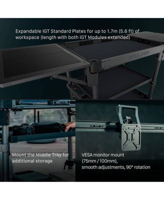 36" Aluminum Boulder Camera Cart, Gray