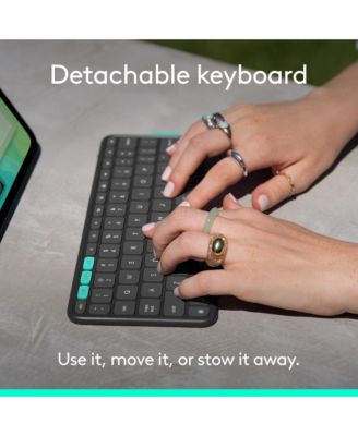 Folio Touch iPad Keyboard Case with Trackpad and Smart Connector for iPad Air 11-inch (M2 & M3), iPad Air (4th & 5th gen), Graphite