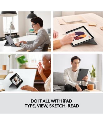 Combo Touch Keyboard Case for iPad Pro 11" (1st-4th Gen), Detachable Backlit Keyboard, Trackpad, Oxford Gray