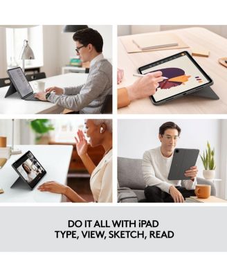 Combo Touch Backlit Keyboard Case with Trackpad for Apple 12.9" iPad Pro 5th and 6th Gen, Oxford Gray