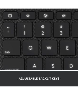 Combo Touch Backlit Keyboard Case with Trackpad for Apple iPad 10.9" 10th Gen and A16, Oxford Gray