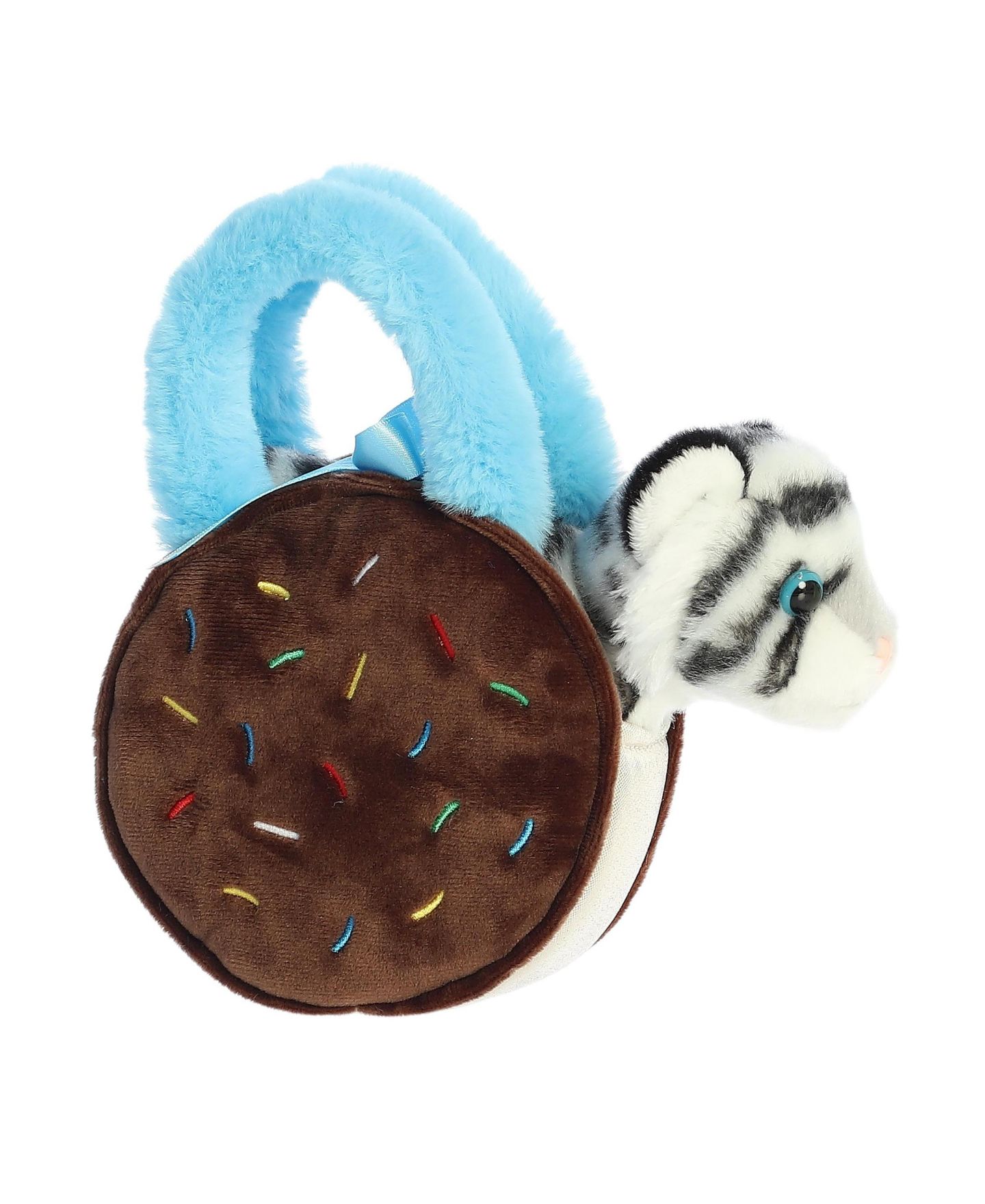 Детские мягкие игрушки Aurora Fancy Pals Ice Cream Sandwich Tiger 8" Plush Carrier and Plush, 2-Piece Set — фото 3