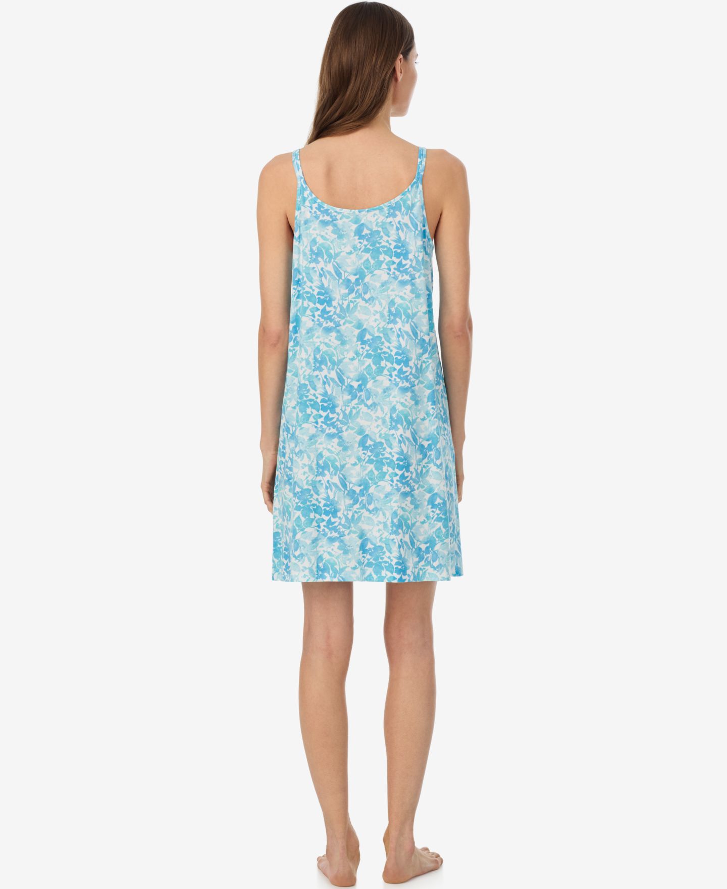 Женское платье Lauren Ralph Lauren Double-Strap Button-Neck Gown, цвет: Синий — фото 3