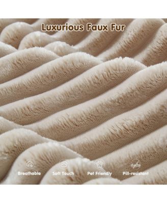 104" No Assembly Required Cloud Sectional Sofa, L-Shape Couch Chaise Lounge with Deep Seat and Wide Armrest for Living Room Bedroom