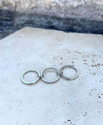 Silver Connected 3-Piece Stack Ring
