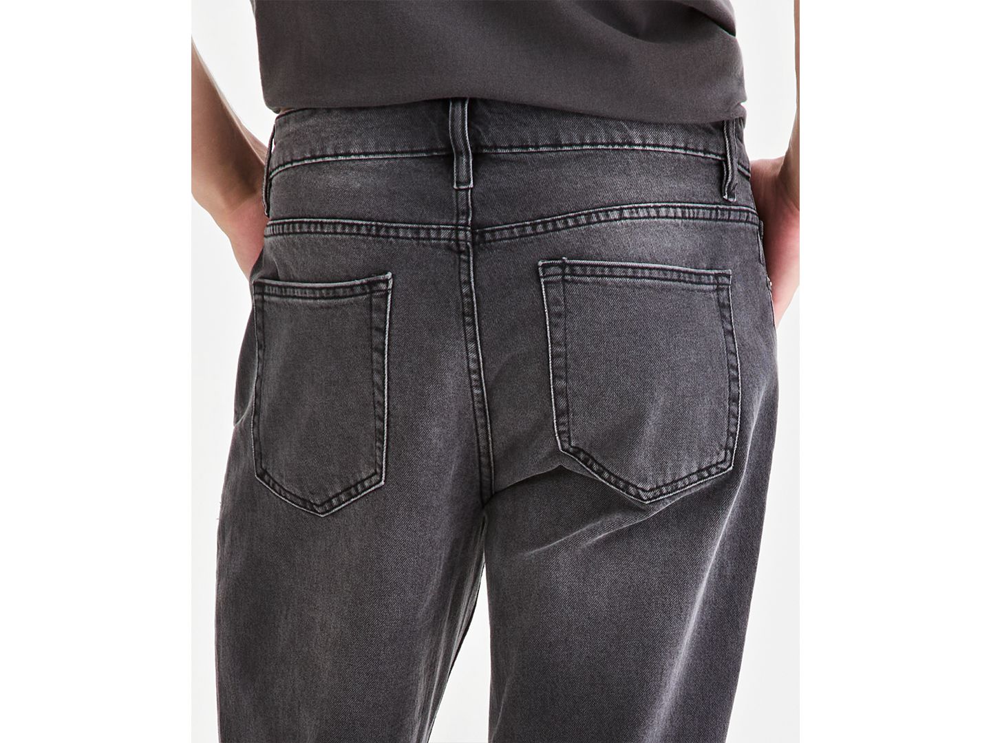 Мужские джинсы Sun + Stone Cove Wash Straight-Fit, цвет: Варёный — фото 4