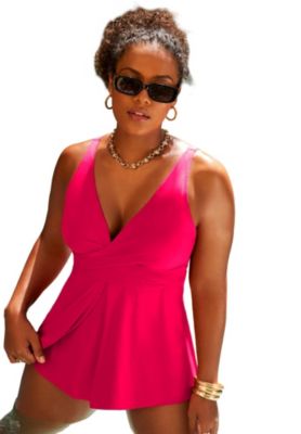 Women's V-Neck Twist Tankini Top