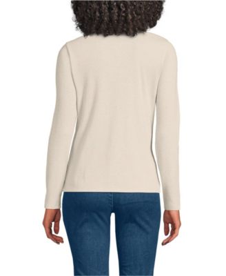 Women's Long Sleeve Micro Rib Button Through Cardigan