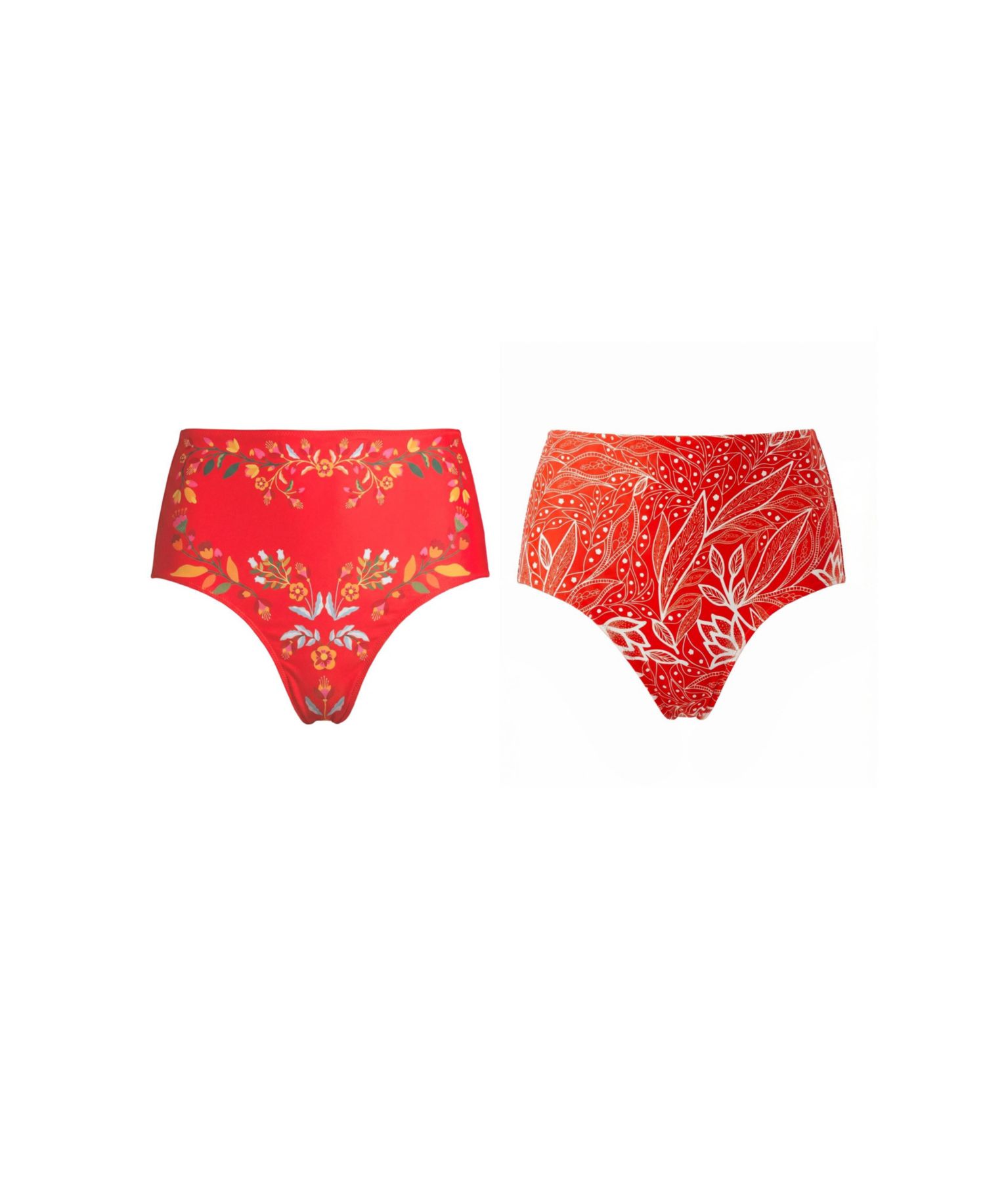 Women's Scarlet Bloom Reversible Bikini Bottom