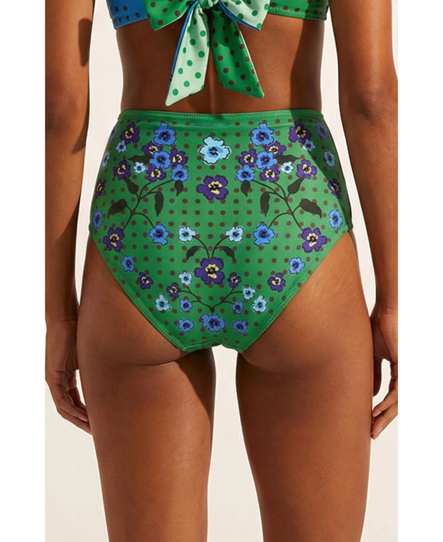 Women's Polka Bloom Reversible Bikini Bottom