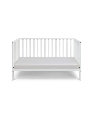 3 in 1 Convertible Solid Wood Island Crib White Adjustable Mattress