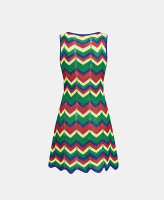 Women's Main Attraction Chevron Mini Beach Dress