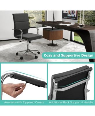 Ergonomic Desk Chair Rocking Backrest Adjustable Seat