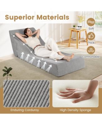 Three in One Folding Sofa Bed with Washable Cover