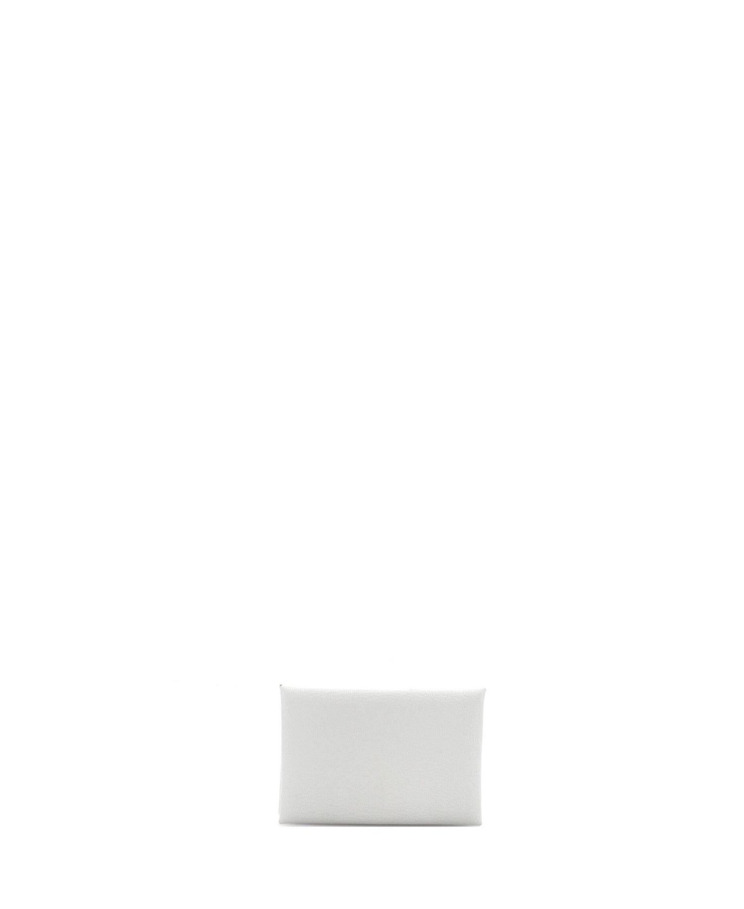 Pre-Owned HERMES Calvi Duo Card Holder Chevre Mysore