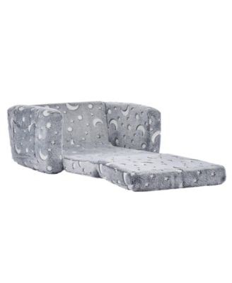 2-in-1 Kids Sofa Glow in the Dark Convertible Toddler Chair and Lounger