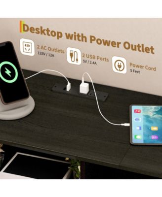 Dresser for Bedroom with 11 Drawers Featuring LED Light and Power Outlet, Fabric Dressers and Chest of Drawers