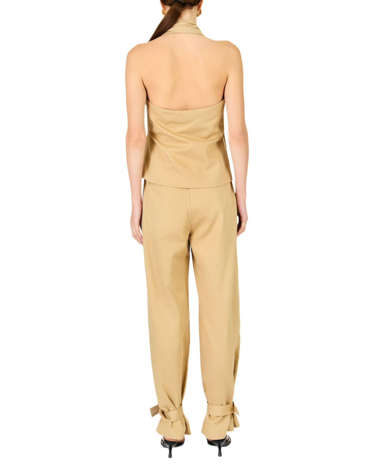 Women's Wide-Leg Mid-Rise Balloon Pants