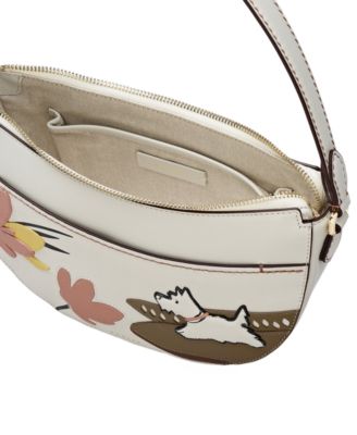 Spring Daze Small Leather Crescent Shoulder Bag