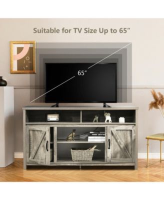 59 in TV Stand Media Console with Barn Doors for 65 in TVs