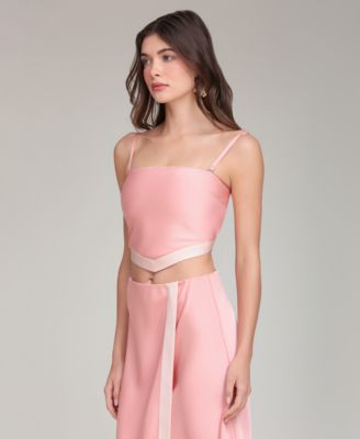 Women's Square Neck Scarf Top