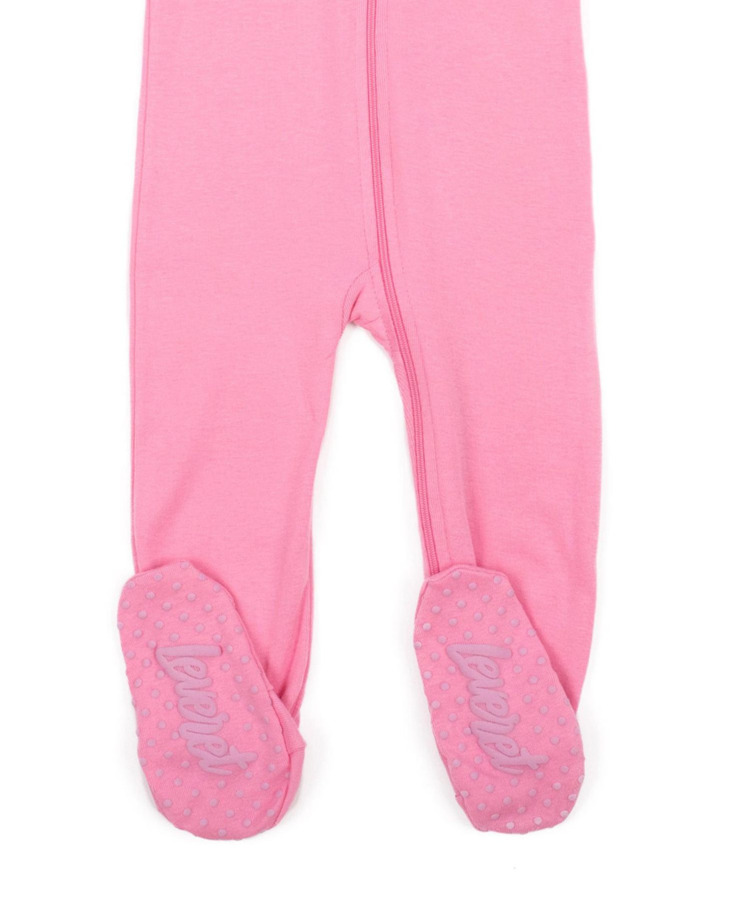 Toddler Matching Family One Piece Footed Cotton Long Sleeve Solid Color Pajamas 2T-5T