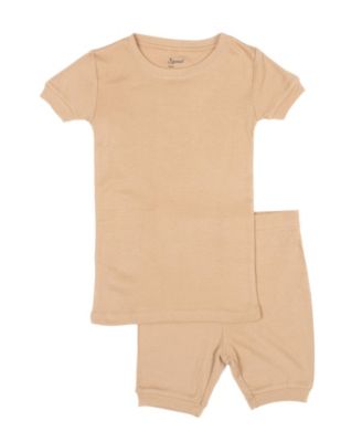 Kids Matching Family Two Piece Cotton Short Sleeve Shirt and Shorts Pajamas