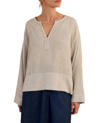 Women's V Neck Relaxed Swing Top