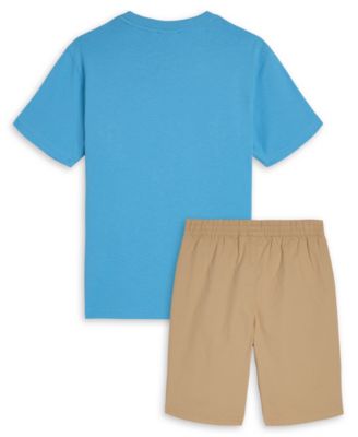Boys' 4-7 Graphic Crewneck T-Shirt and Shorts, 2-Piece Set
