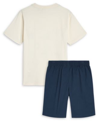 Boys' 4-7 Graphic Crewneck T-Shirt and Shorts, 2-Piece Set