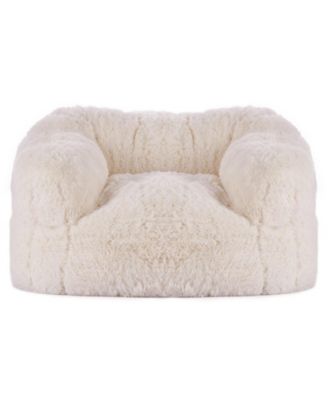 Bean Bag Chair, Plush Sofa Chair with Armrests, High-Density Foam