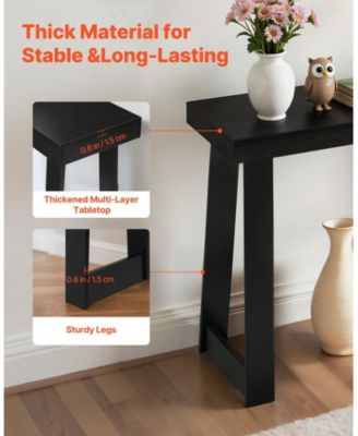 46 in Console Table, Modern Desk Behind Couch, Wooden Accent Table for Living Room