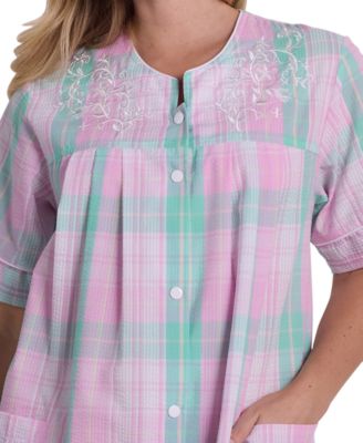 Women's Printed Short-Sleeve Robe