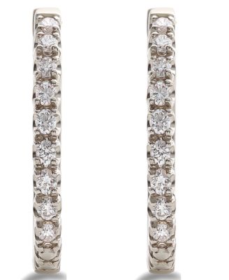 Diamond Hoop Earrings (5/8 ct. t.w.) in 14k White Gold