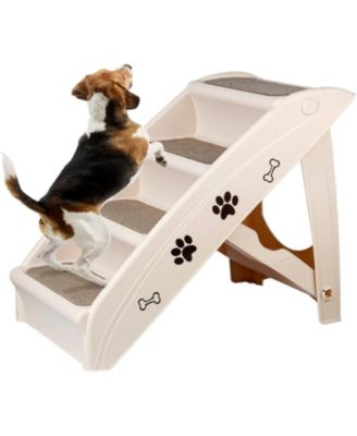 Folding Dog Stairs, Portable Indoor/Outdoor Pet Steps for Bed, Couch, Car, Pet Stairs for Small Pet Dog/Cat