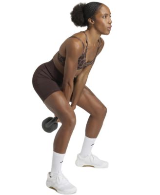 Women's Optime Leopard Strappy Light Support Bra