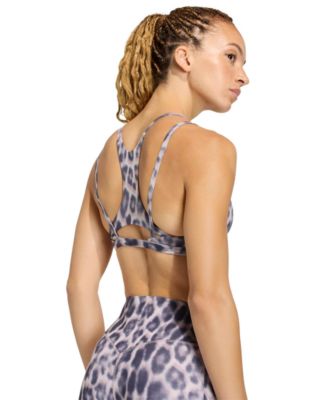 Women's Optime Leopard Strappy Light Support Bra