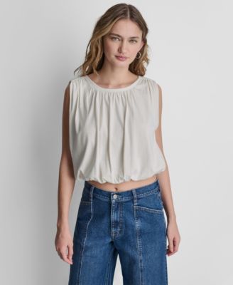 Women's Sleeveless Bubble Top
