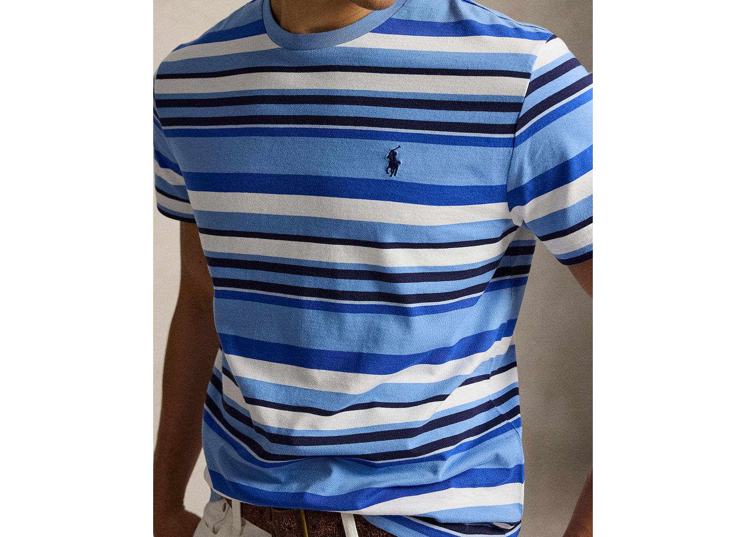Men's Classic-Fit Striped Jersey T-Shirt
