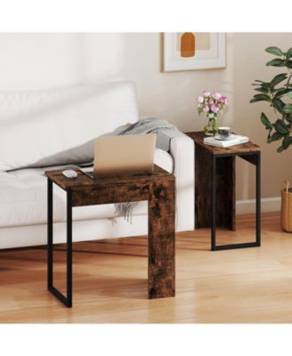 Nesting Coffee Tables Set of 2 Stackable