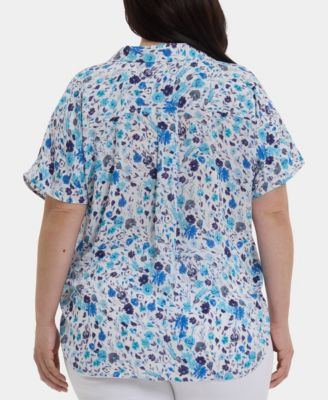 Plus Size Becky Short-Sleeve Top