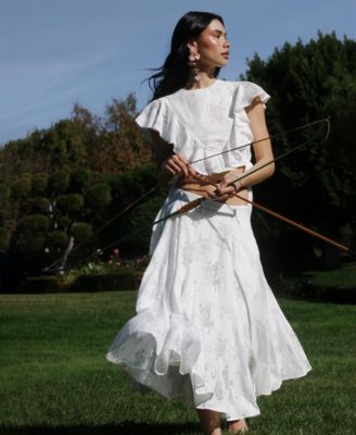 Women's Side Zippered Maxi Skirt