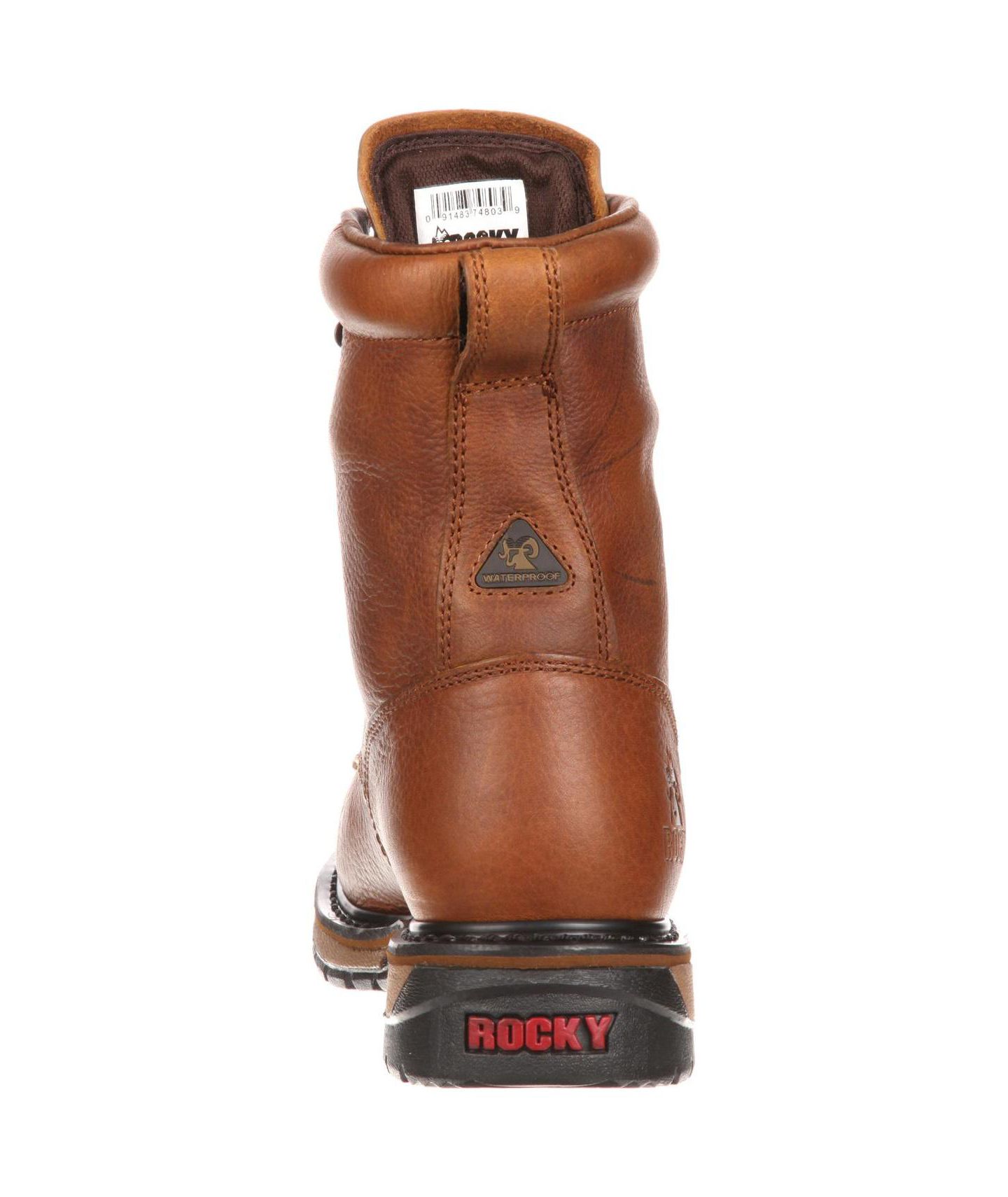 Мужские ботинки ROCKY Original Ride Lacer Waterproof Western, цвет: Рыжевато-коричневый — фото 4