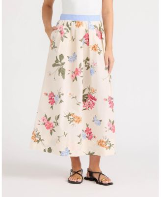 Women's Maxi Skirt with Pleats